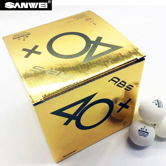 Sanwei ABS 1* 40+ Training Balls x100 by SANWEI - quality table tennis equipment