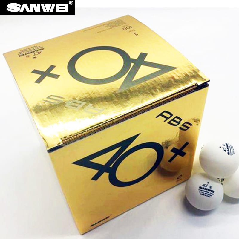 Sanwei ABS 1* 40+ Training Balls x100 - Topspin Sports Ltd