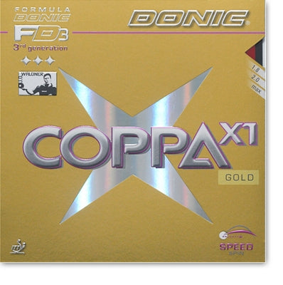 Donic Coppa X1 (Gold) by DONIC - quality table tennis equipment