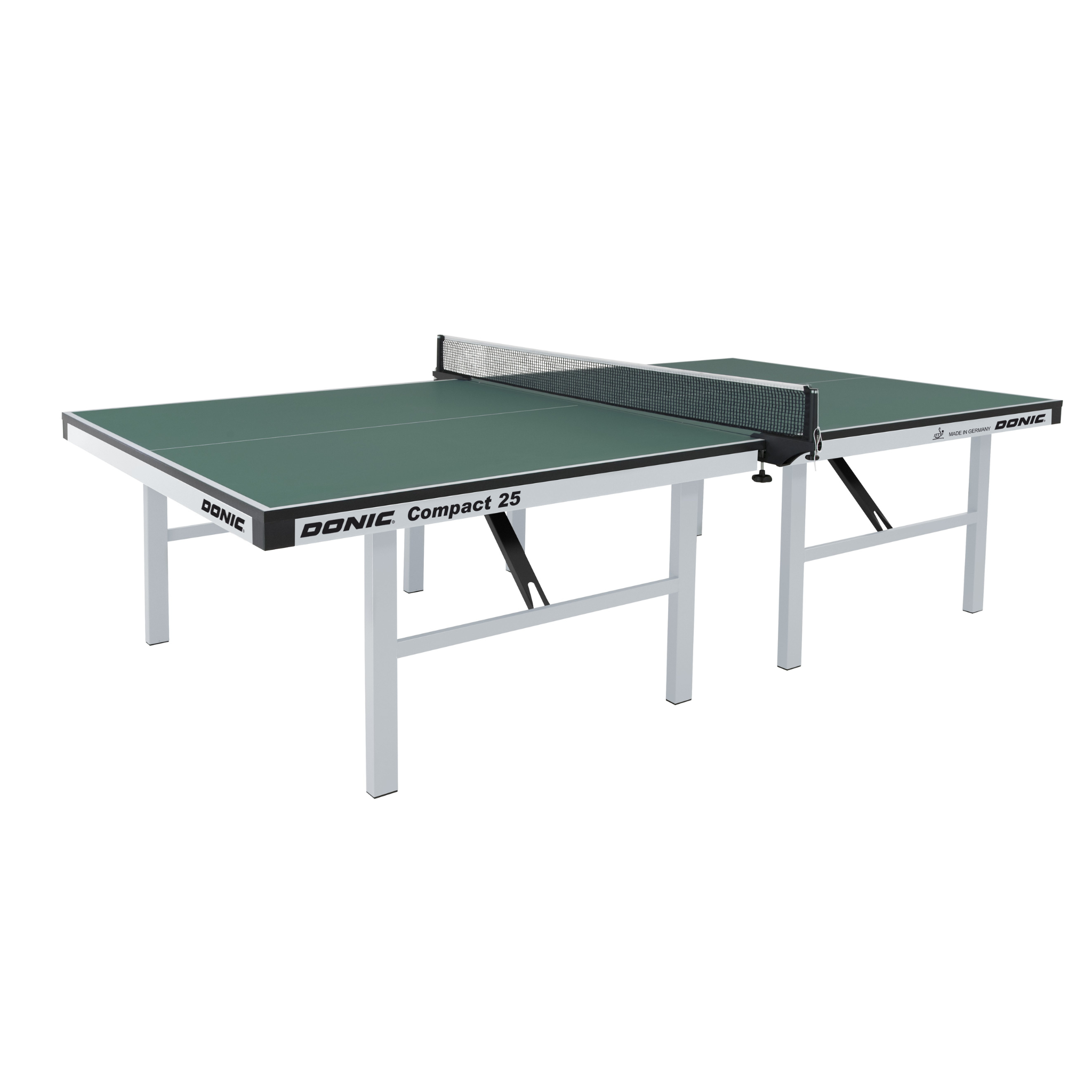 Professional table tennis match in progress