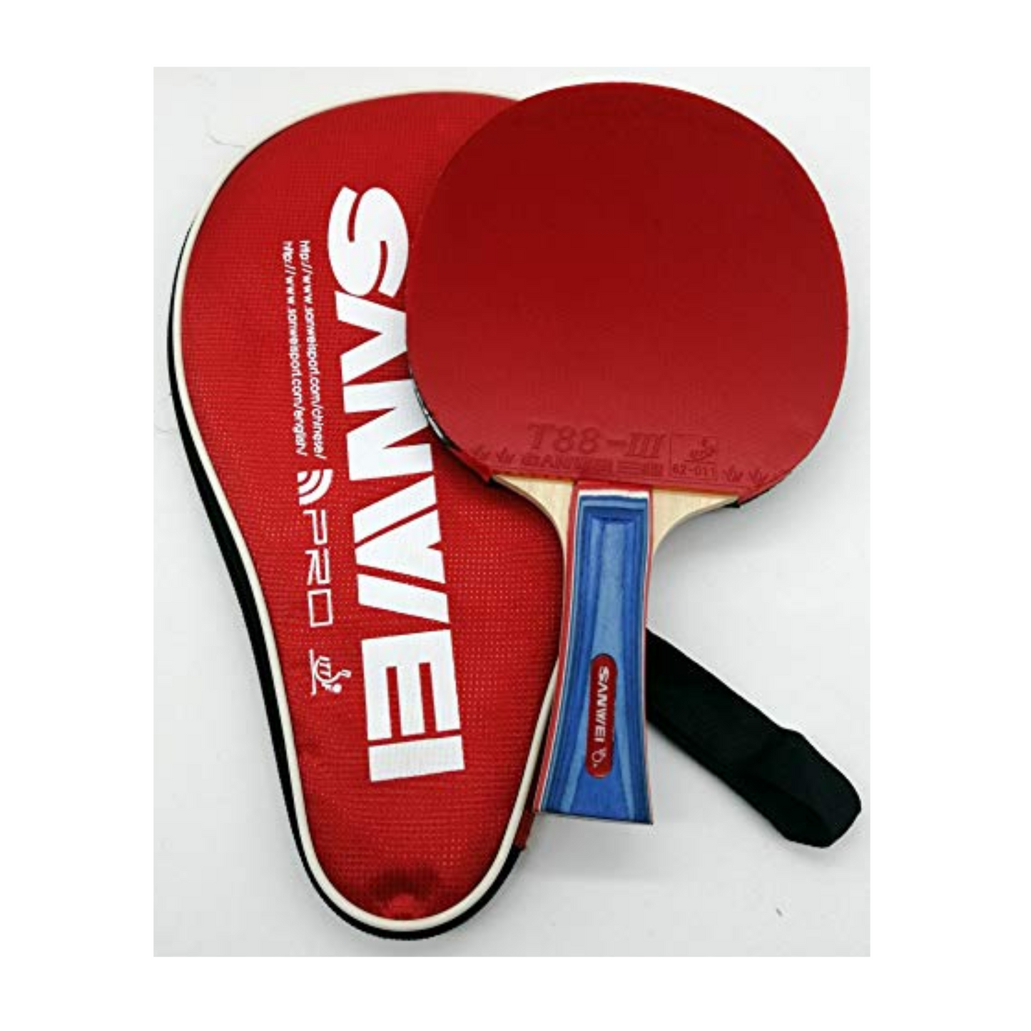 Sanwei T88-III Table Tennis Bat with case