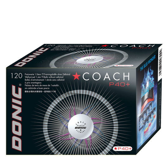 Donic Coach P40+ 1* Training Balls x120