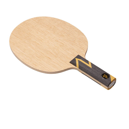 Professional table tennis blade straight handle detail - Limba outer veneer UK