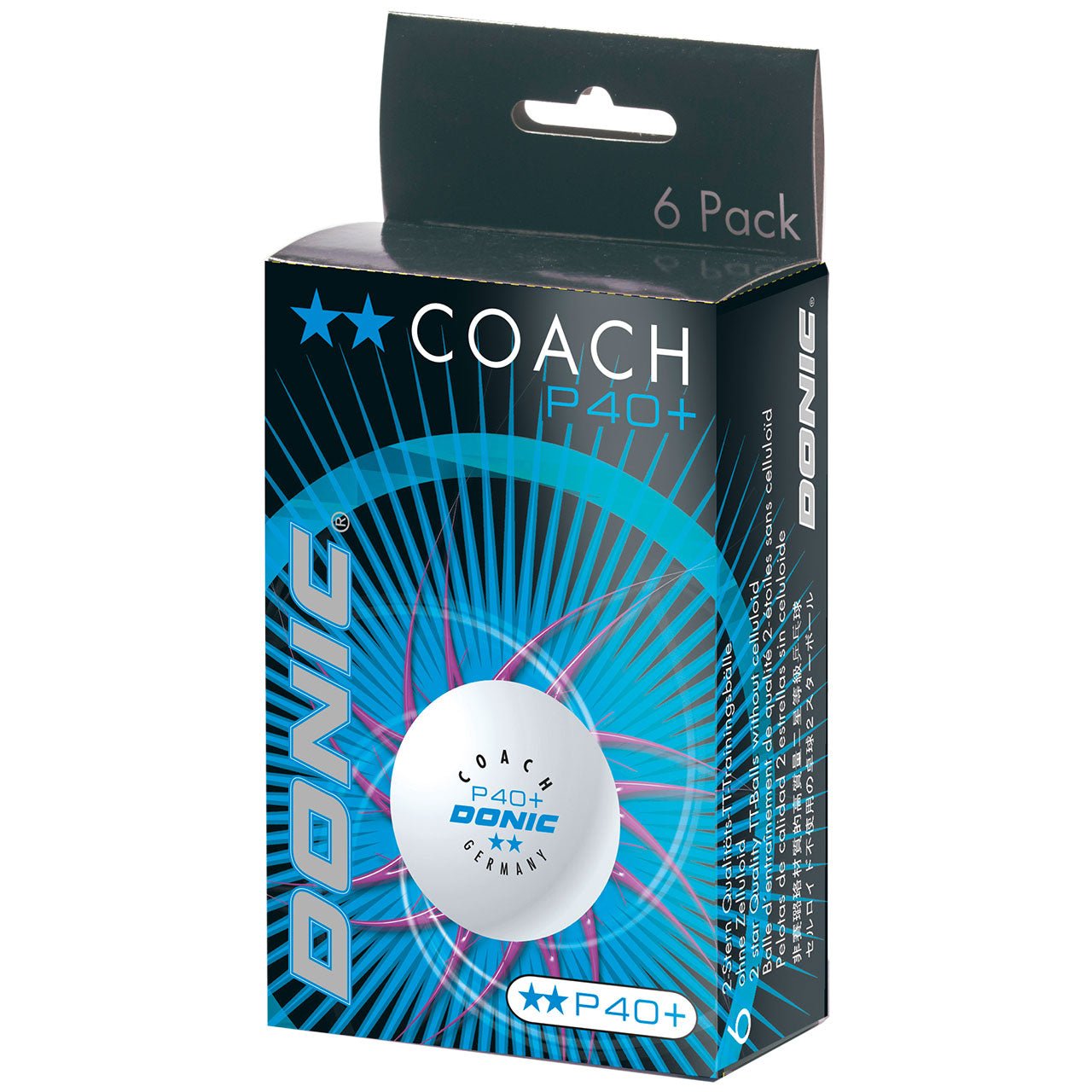 Donic Coach P40+ 2** Training Balls - Topspin Sports Ltd