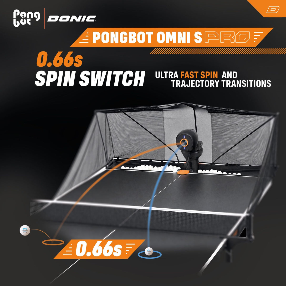 PRE ORDER - DONIC - PONGBOT OMNI S PRO Table Tennis Robot - Topspin Sports Ltd