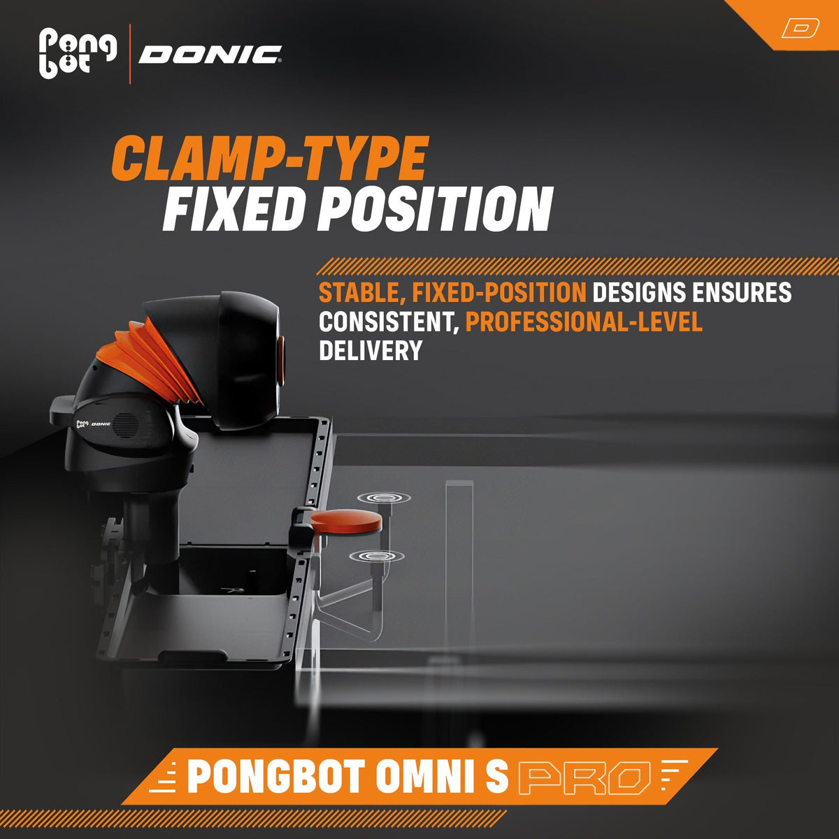 PRE ORDER - DONIC - PONGBOT OMNI S PRO Table Tennis Robot - Topspin Sports Ltd