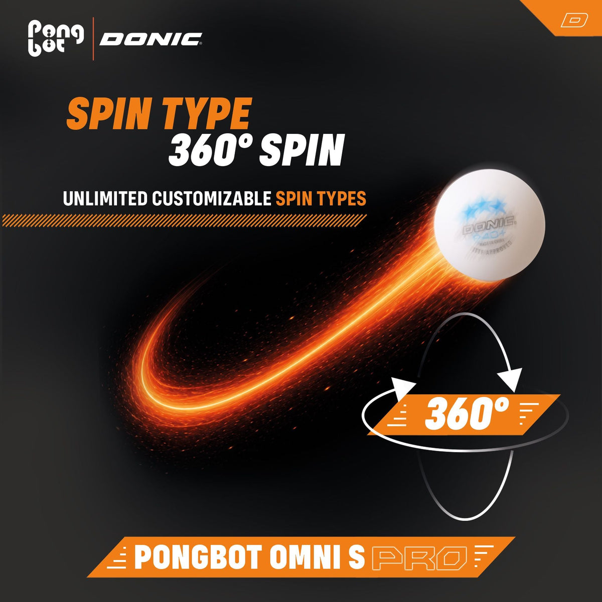 PRE ORDER - DONIC - PONGBOT OMNI S PRO Table Tennis Robot - Topspin Sports Ltd