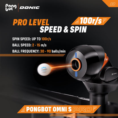 PRE ORDER - DONIC - PONGBOT OMNI S PRO Table Tennis Robot - Topspin Sports Ltd